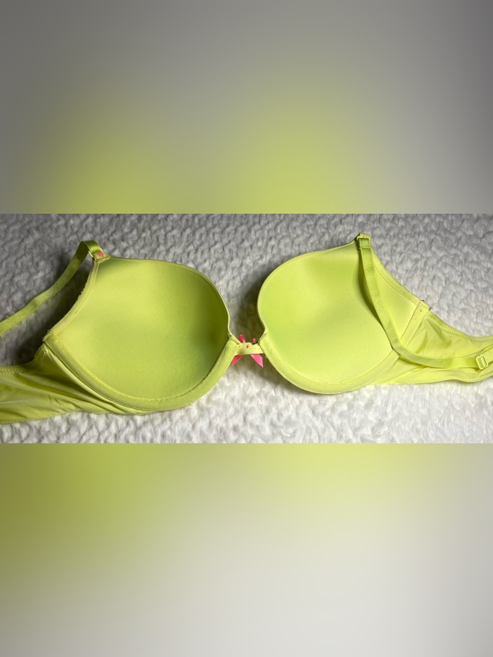 Victoria’s Secret neon yellow and hot pink push up bra size 34C - Picture 5 of 7